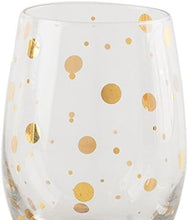 Load image into Gallery viewer, Luxurious Gold Etched Stemless Wine Glasses, Set of 4 - Perfect for Gatherings