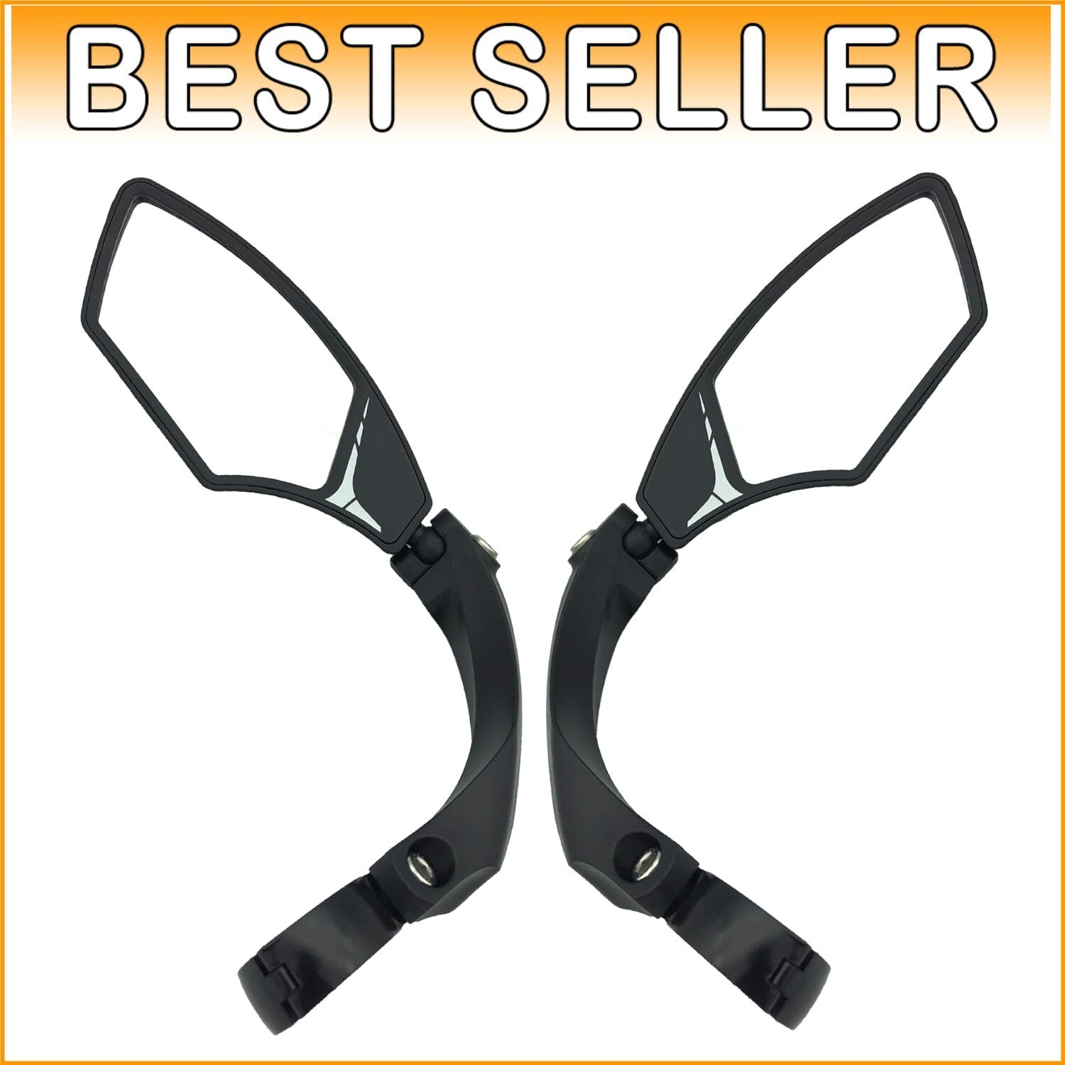 Durable Rearview Bike Mirror with Adjustable Clamp - Fits Most Handlebars