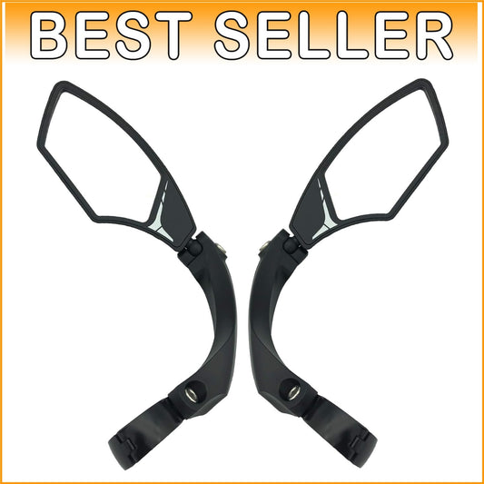 Durable Rearview Bike Mirror with Adjustable Clamp - Fits Most Handlebars