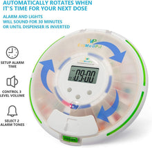 Load image into Gallery viewer, Secure Automatic Pill Dispenser with 6 Alarms and Large LCD - Caregiver's Aid