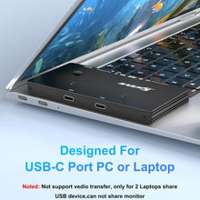 Load image into Gallery viewer, Compact USB 3.2 2 in 4 Out Switch for Dual USB-C Laptops – Includes C-C Cables