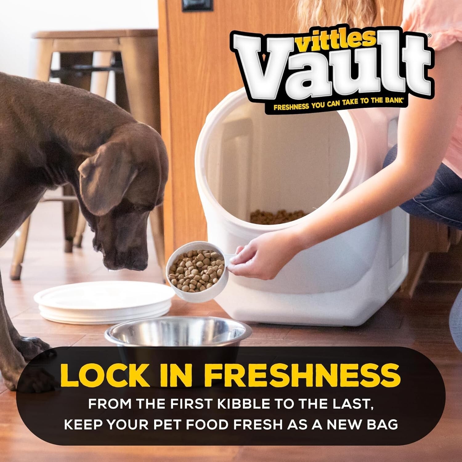 Durable Stackable Pet Food Container - Sealed Dog Food Storage for Freshness