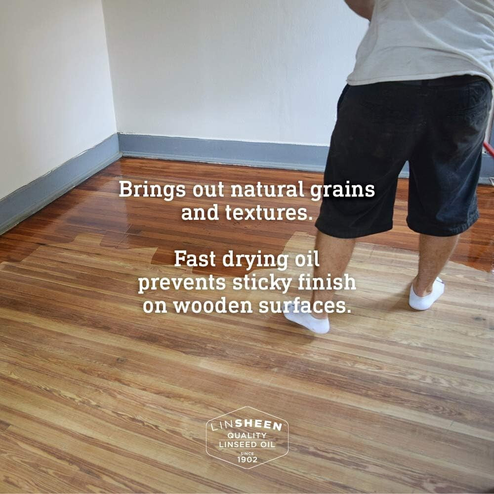 Boiled Linseed Oil - Fast-Drying Wood Treatment for Indoor & Outdoor Surfaces