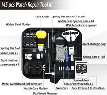 Load image into Gallery viewer, Professional Watch Battery Replacement &amp; Repair Tool Kit with Organized Storage