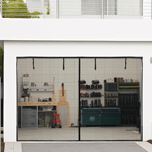Load image into Gallery viewer, Retractable Magnetic Mesh Garage Door Screen 9x8 Ft - Hands-Free Ventilation