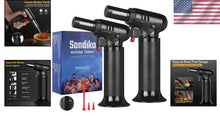 Load image into Gallery viewer, S907 Culinary Butane Torch 2 Pack - Adjustable Flame &amp; One-Handed Operation