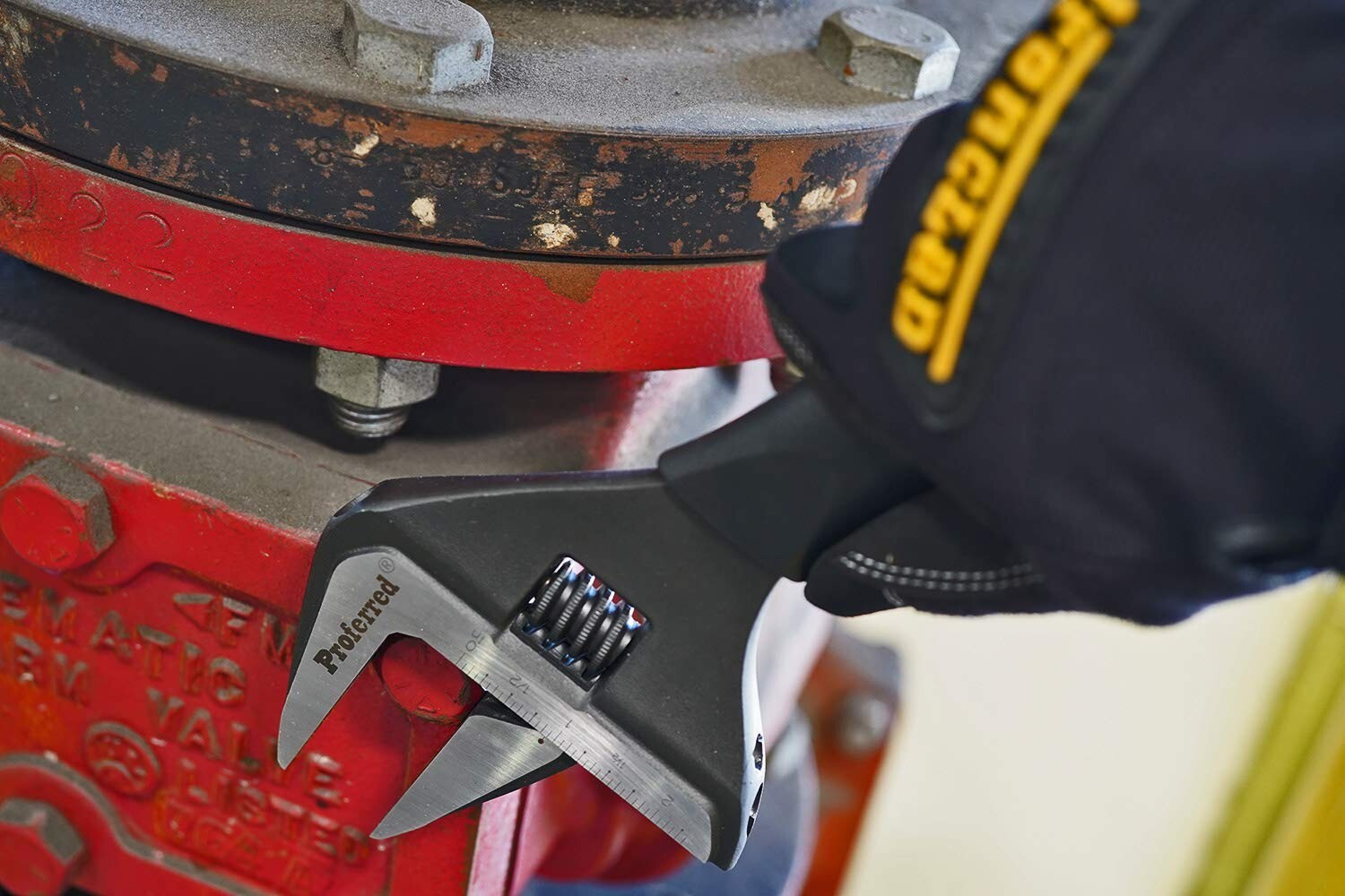 Adjustable Plumbing Wrench - Black Phosphate Finish, 12-Inch, 2.44" Jaw Opening