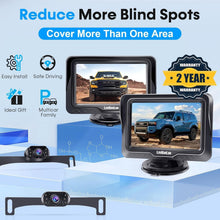 Load image into Gallery viewer, HD 1080P Waterproof Backup Camera Kit - 2-Pack, Easy Install for All Vehicles