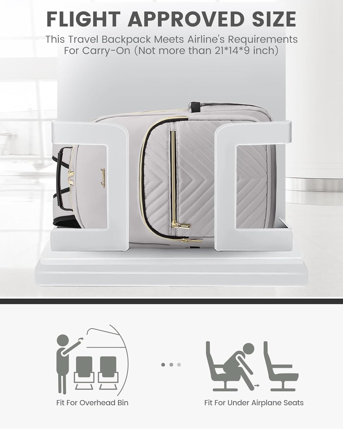 Durable Travel Backpack for Women - 17-Inch Laptop Compartment & Comfy Straps