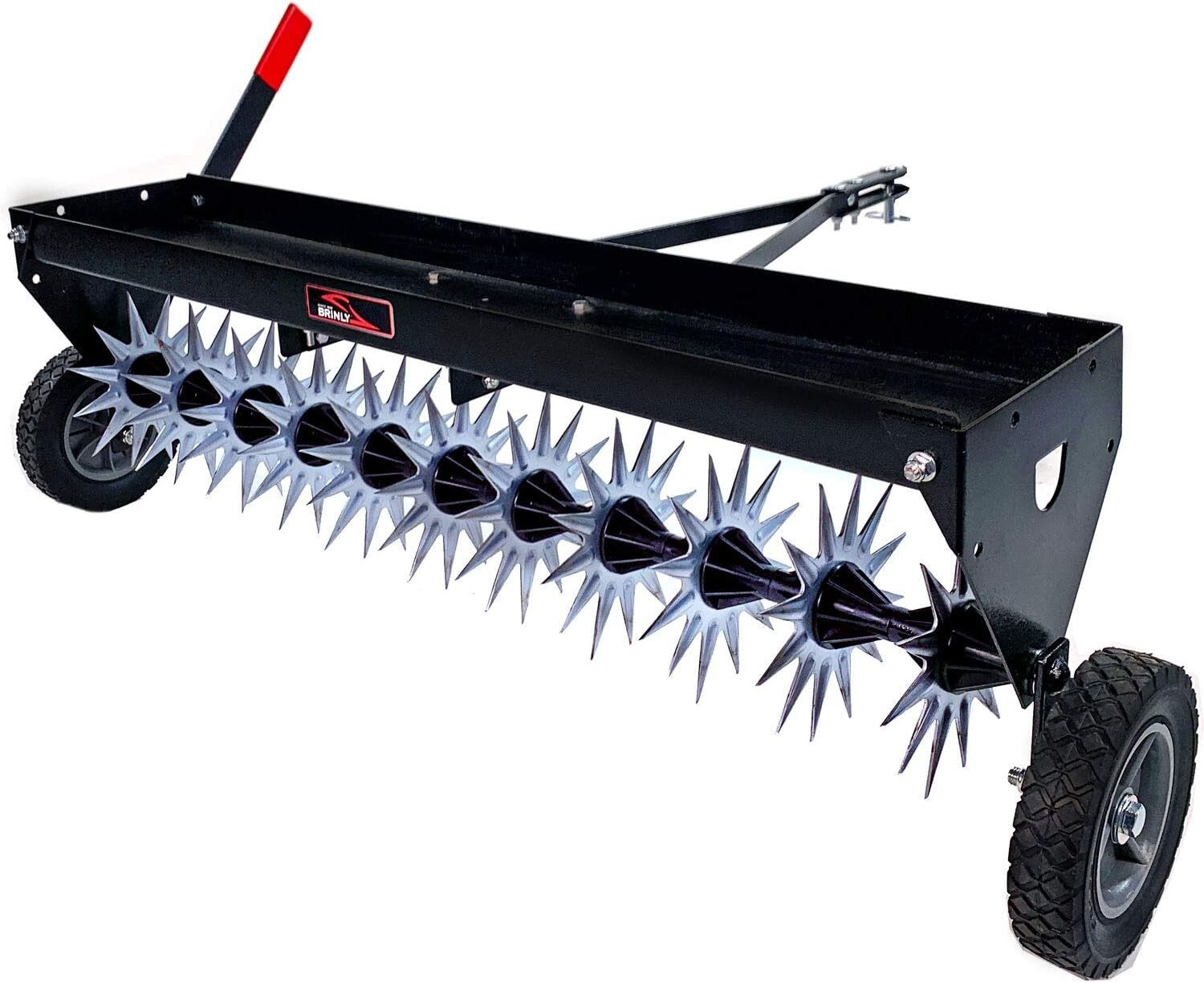 Efficient 40" Spike Aerator with All-Steel Design and Easy Transport Wheels