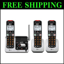Load image into Gallery viewer, Cordless Phone with Digital Answering &amp; Smart Call Blocker - 3 Handsets Included