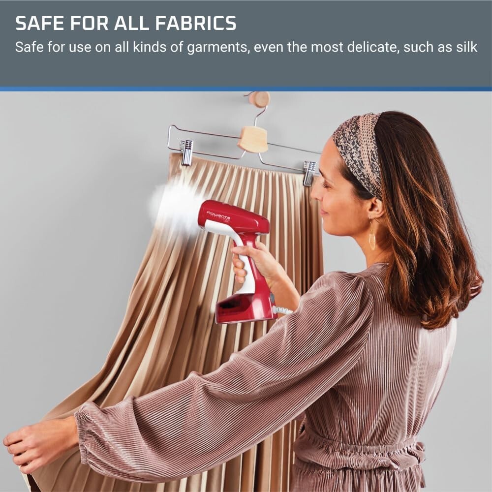 Portable 1400W Clothes Steamer with 15 Sec Heating for Quick Wrinkle Removal