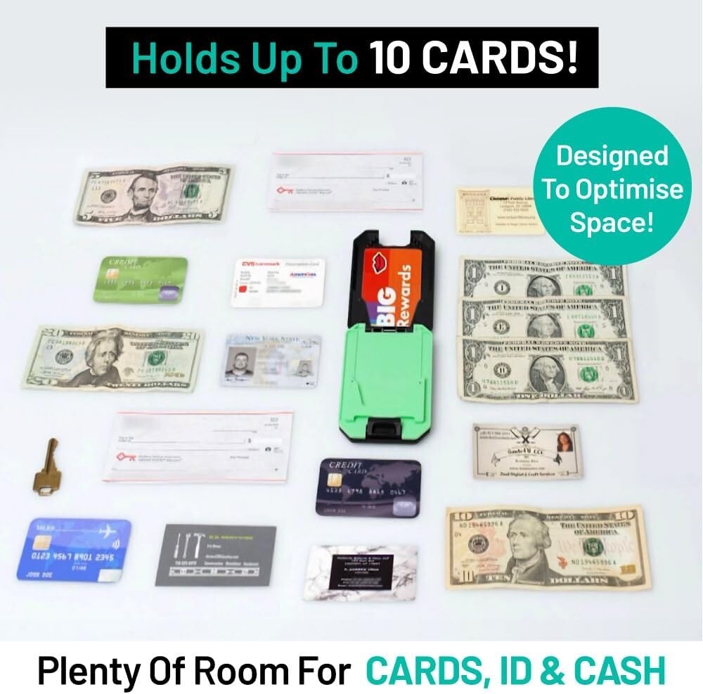 2-Piece Ultra-Thin, Crush-Resistant RFID Wallet Set - Effortless Organization