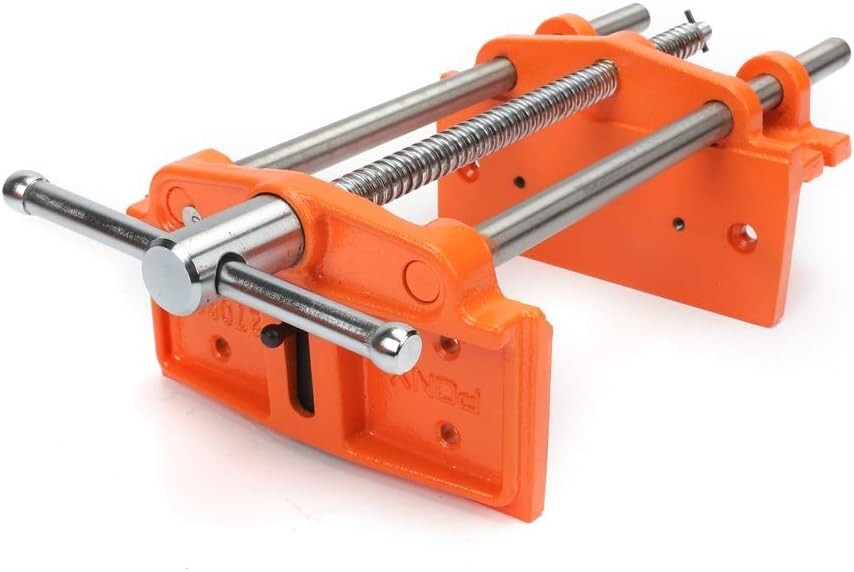 Stainless Steel Woodworker's Vise - 9" Jaw Width, Ideal for Home & Shop Use