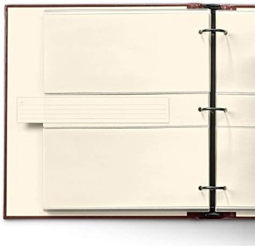 Elegant Handcrafted 4x6 Photo Album - 3 Ring Binder for Cherished Memories