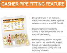 Load image into Gallery viewer, Plumbing Essentials: 48PCS Brass NPT Pipe Fittings Kit with Multiple Types