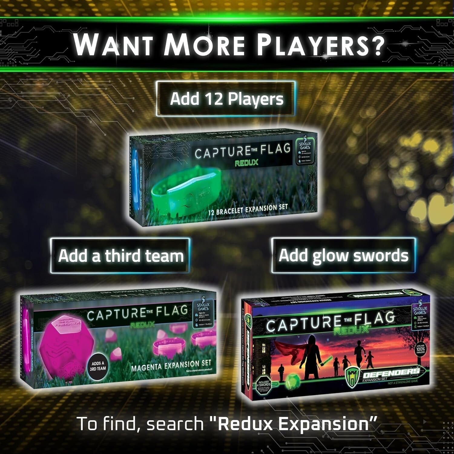 Ultimate Glow in the Dark Capture The Flag Game - Perfect for Kids & Teens