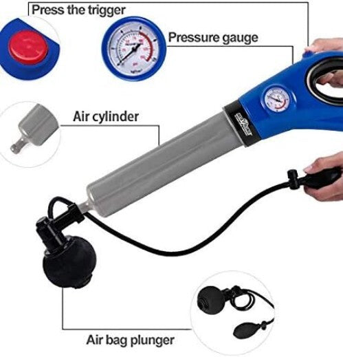 Electric Drain & Toilet Unclogger - Multi-Head InstaPlunge System for Home Use