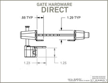 Load image into Gallery viewer, Heavy-Duty Zinc Diecast 2-Sided Gate Latch – Secure and Elegant Access Solution