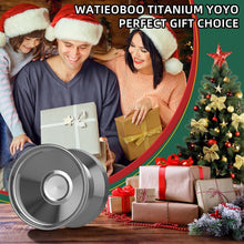 Load image into Gallery viewer, Professional Titanium Yoyo with Exquisite Case &amp; 10 Extra Strings - Silver