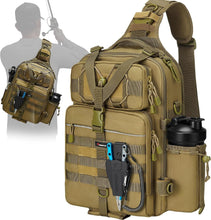 Load image into Gallery viewer, Stylish Water-Resistant Tackle Bag with Adjustable Straps for Outdoor Activities