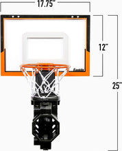 Load image into Gallery viewer, Pro-Style Mini Basketball Hoop for Door: Quick Ball Return &amp; Foam Balls Included