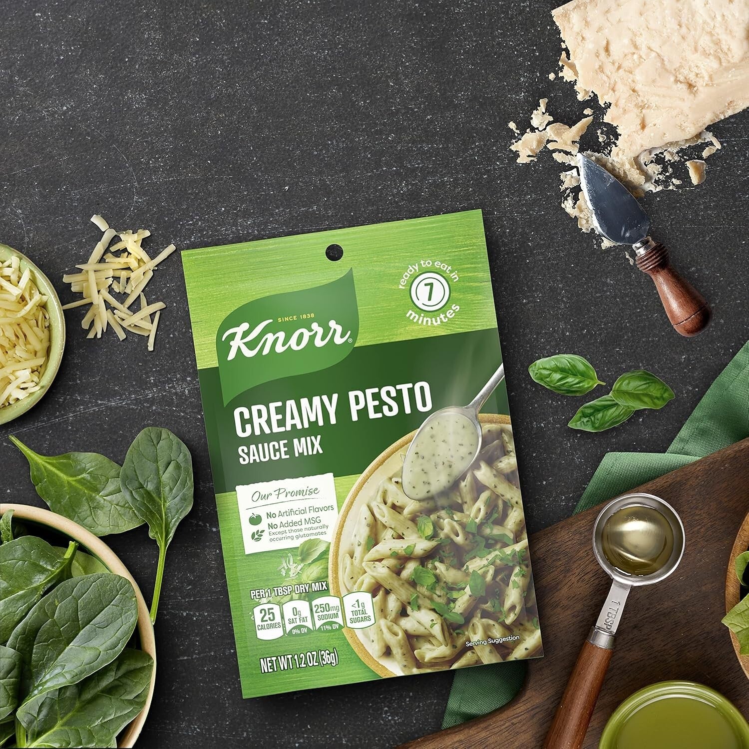 Velvety Creamy Pesto Sauce Mix - No Artificial Flavors, Ready in Minutes