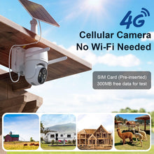 Load image into Gallery viewer, 360-Degree Wireless Outdoor Camera with 2K Night Vision - No Internet Needed