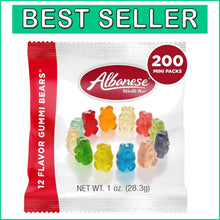 Load image into Gallery viewer, World's Best 12 Flavor Gummi Bears - Gluten Free &amp; Low Sodium Candy Pack