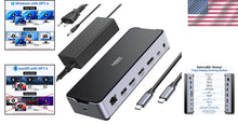 Load image into Gallery viewer, Ultimate 13in1 USB C Docking Station for 3 Monitors - 4K Support &amp; 10Gbps Speed