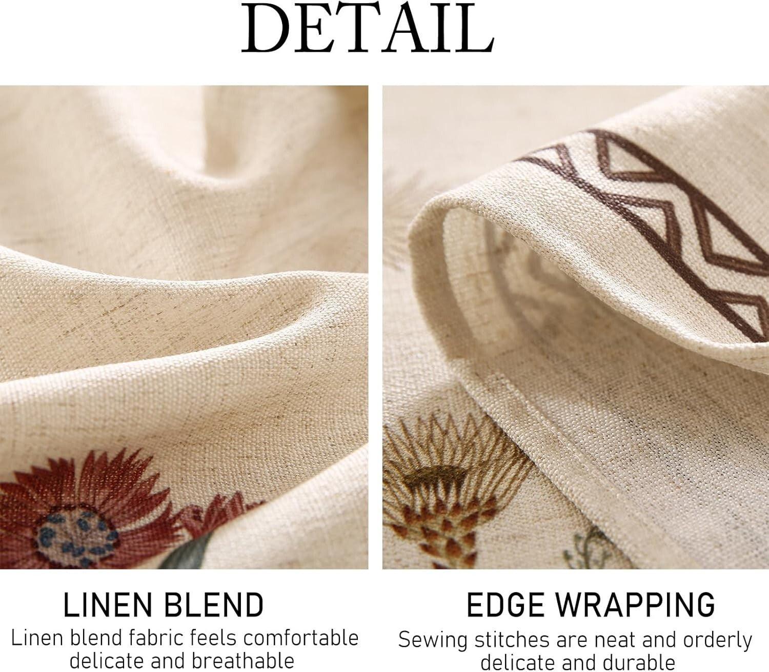 French-Style Floral Tablecloth 67" Round - Perfect for Parties and Holidays