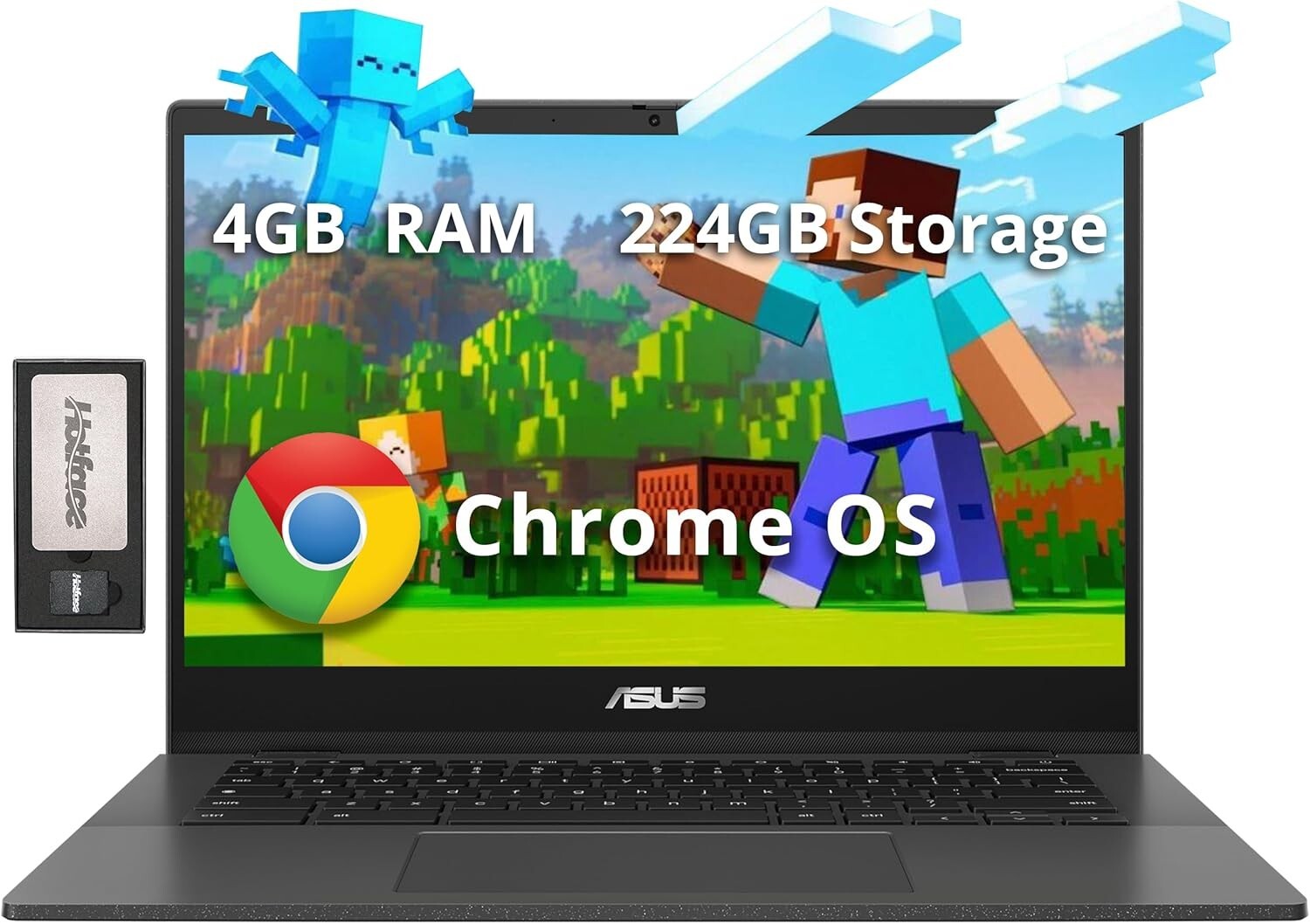 All-in-One Asus CM1402 14" FHD Chromebook - Spill Resistant with Docking Station