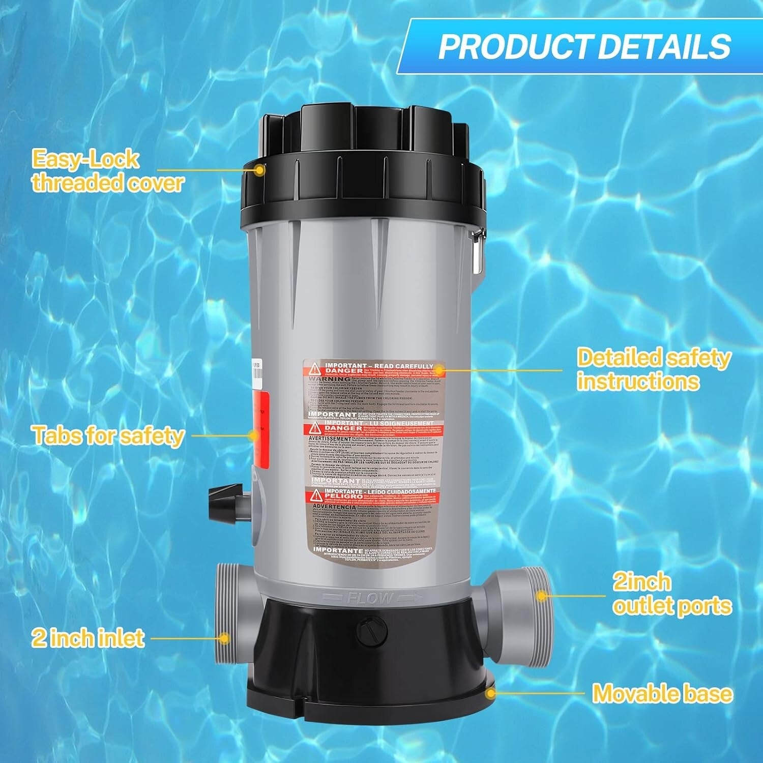 In-Line Chlorinator for Hayward CL200 - Premium Quality Chlorine Feeder System