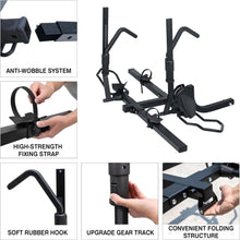 Load image into Gallery viewer, Foldable 2-Bike Carrier - Fits Standard, Fat Tire &amp; Electric Bikes with Ease