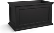 Load image into Gallery viewer, Self-Watering 20x36in Outdoor Planter with Built-In Water Reservoir - Black