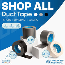 Load image into Gallery viewer, Versatile 6 Pack Black Duct Tape, 4" x 30 Yards - All-Weather &amp; Strong Adhesive