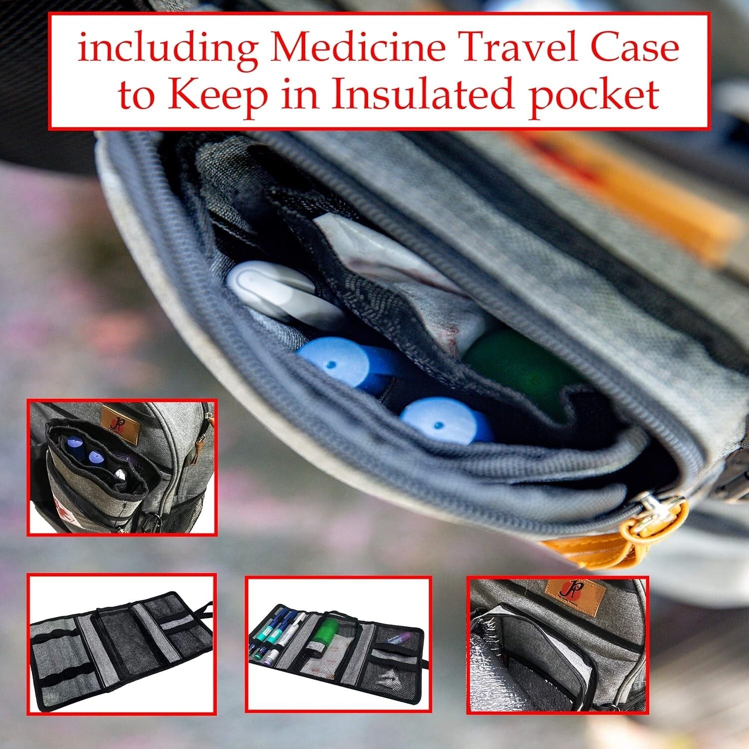 Extra-Large Scooter Wheelchair Backpack with Insulated Compartment & Cup Holder