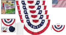 Load image into Gallery viewer, UV-Resistant 3x6 FT American Bunting Flag - Perfect for Memorial Day Festivities