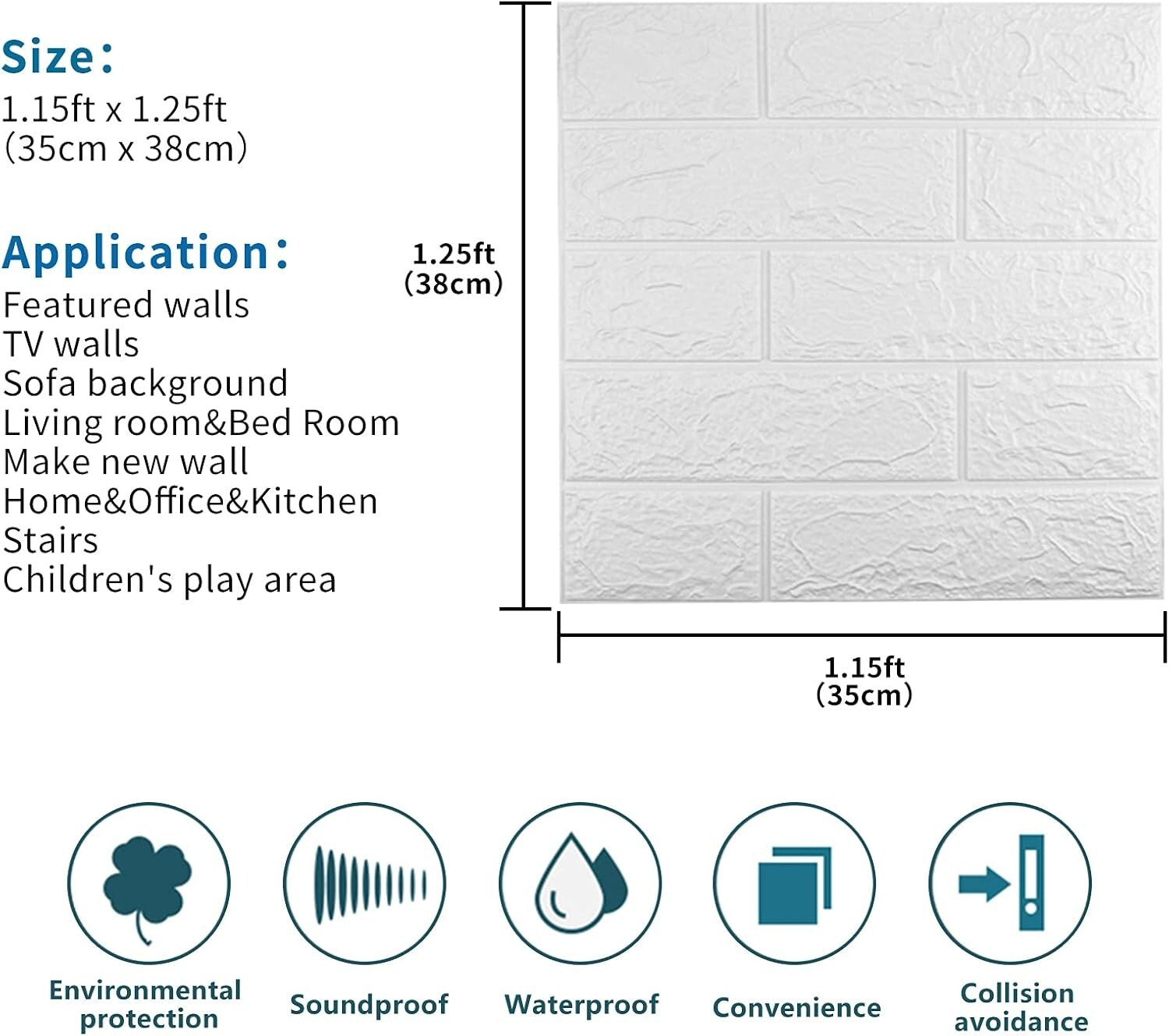 40 PCS Self-Adhesive 3D Brick Wall Panels - 58 Sq Feet of Modern Elegance
