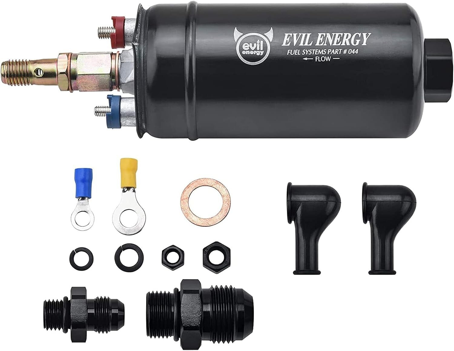Compact Electric Fuel Pump 300LPH - Reliable Universal Fit for Automotive Use