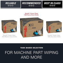 Load image into Gallery viewer, Power Clean X80 160-Count Heavy Duty Wipes - Effective for Oil and Grime Removal