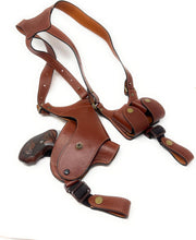 Load image into Gallery viewer, Premium Colombian Leather Shoulder Holster for Concealed Carry - S&amp;W &amp; Taurus