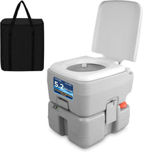 Load image into Gallery viewer, 5.2-Gallon Leak-Proof Portable Camping Toilet - Ideal for Hiking &amp; Boating