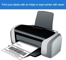 Load image into Gallery viewer, Full-Sheet White Adhesive Labels - 500 Sheets 8-1/2" x 11" for Laser &amp; Inkjet