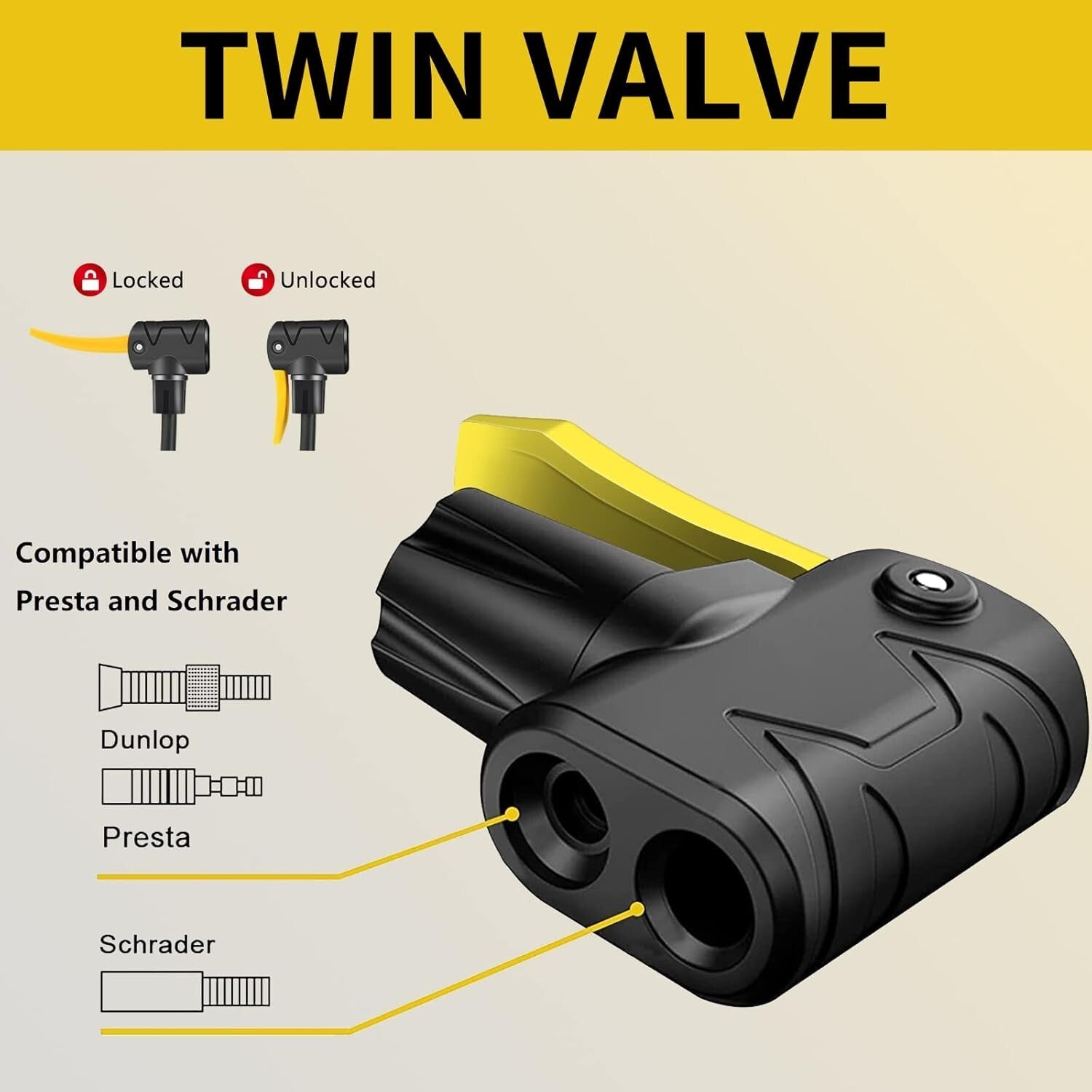 Ergonomic Floor Bicycle Pump with Accurate Gauge for Presta & Schrader Valves