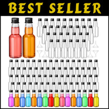 Load image into Gallery viewer, 120-Pc Mini Liquor Bottles - Airtight Shot Bottles with Funnels for Events