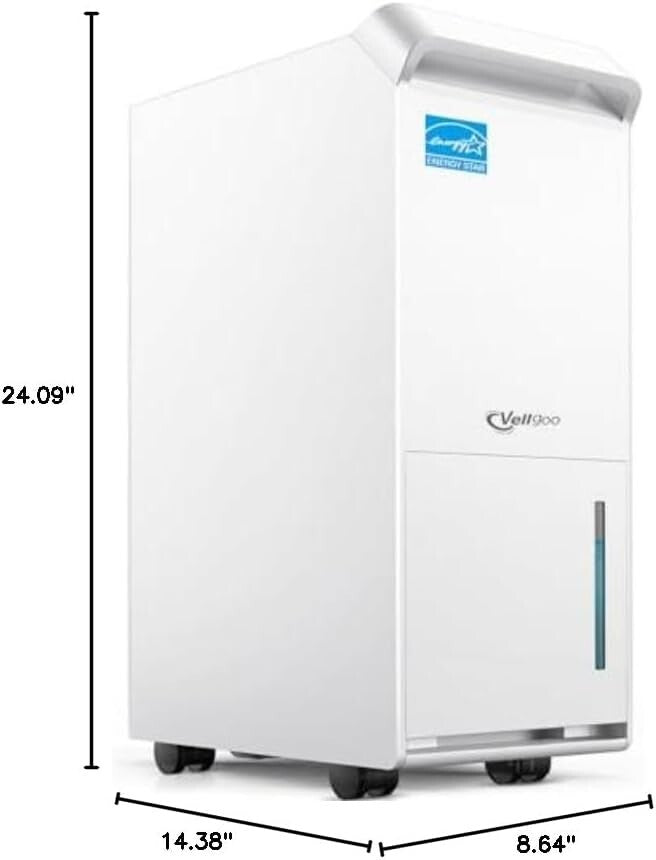 Energy Star 2024 Dehumidifier 52 Pints for 4500 Sq.Ft Spaces - Drain Hose Inc...