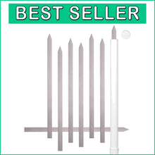 Load image into Gallery viewer, 8-Pack 1” Wide Koobideh Skewers - Heavy-Duty Stainless Steel with Carrying Case