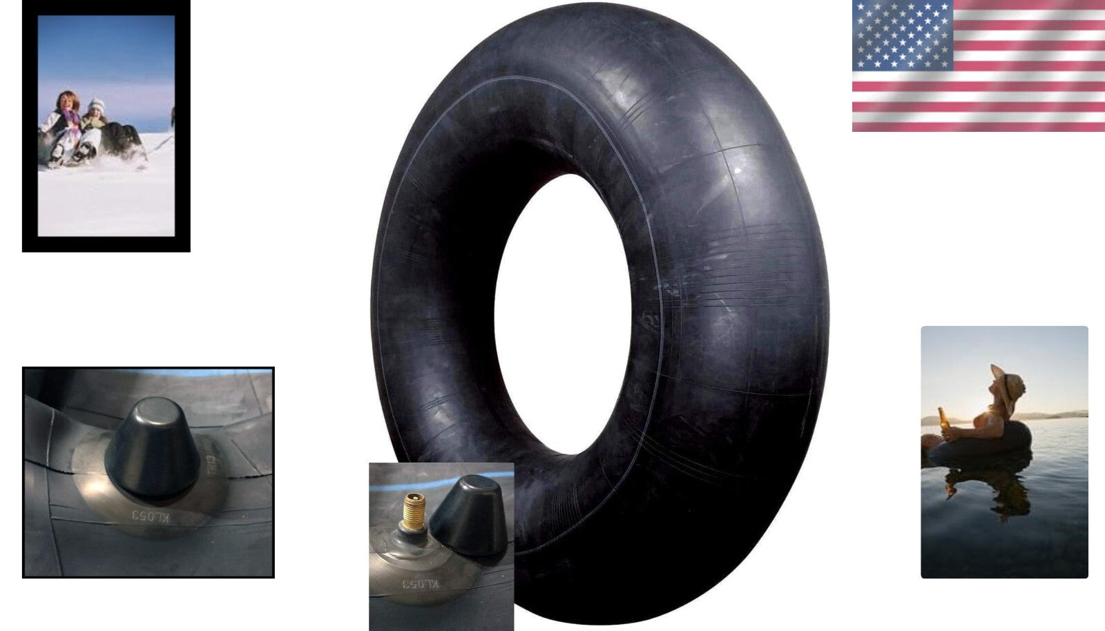 Adventure Ready 45-Inch X-Large Inflatable Swim & Snow Tube - 260 lbs Capacity