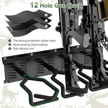 Load image into Gallery viewer, Durable Steel Wall-Mounted Gun Rack - Adjustable Display for Shotguns &amp; Rifles